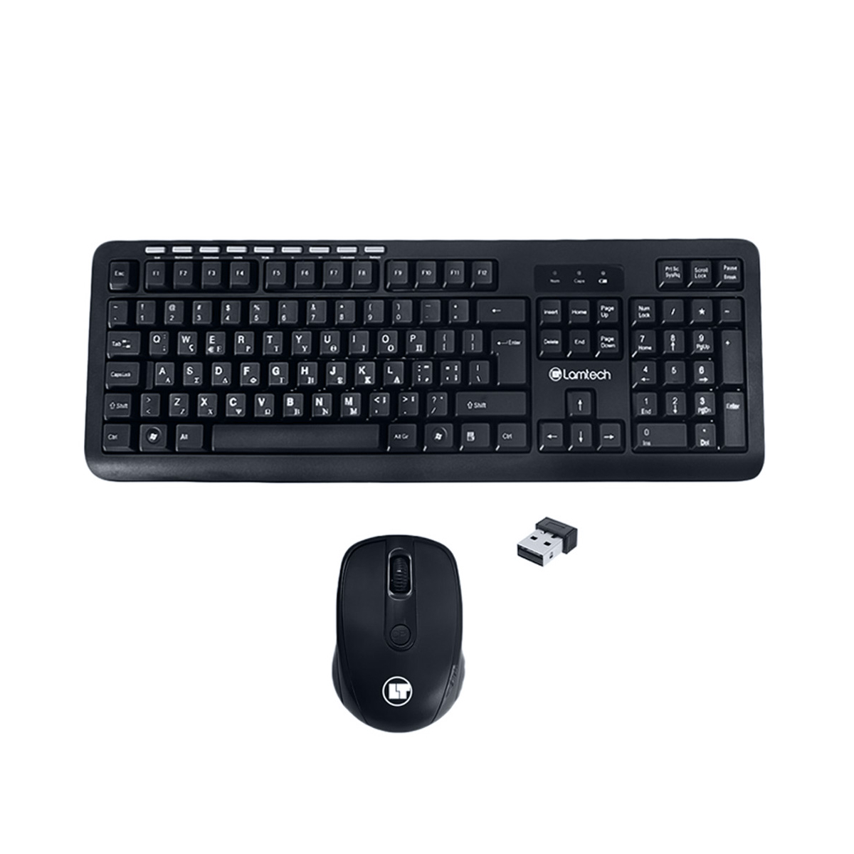 Lamtech Cordless Keyboard + Mouse Lamtech LAM114321 GR Black
