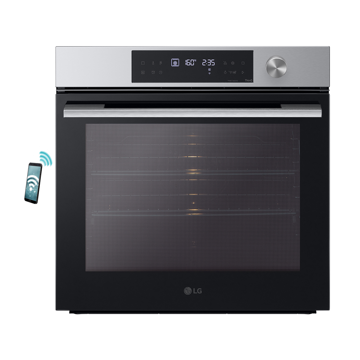 LG WSED7612S Εντοιχιζόμενος Φούρνος με Πυρόλυση, Ανοξείδωτο Ατσάλι