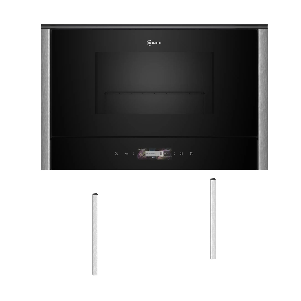 Neff NMR38E0M0 Φούρνος Μικροκυμάτων NR9GR31Y & 38 cm Metallic Silver Flex Design Kit
