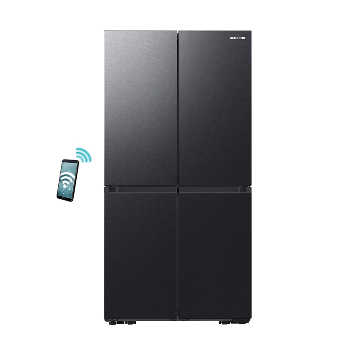Samsung RF65DG960EB1EF Ψυγείο Τετράπορτο, Μαύρο