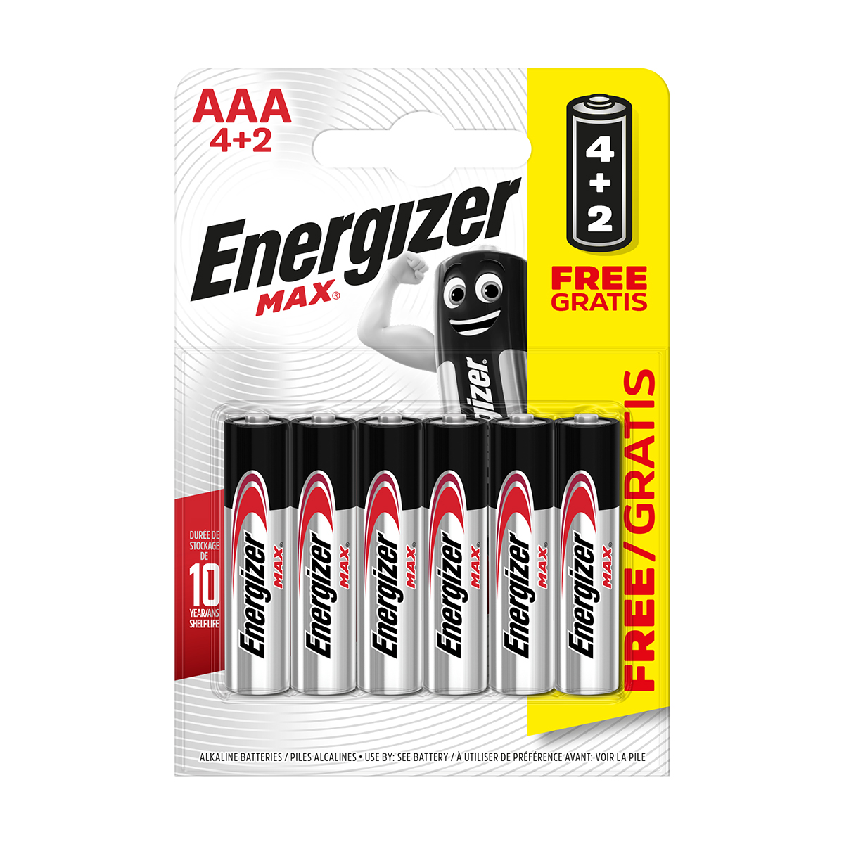 Energizer Max AAA 4 Τεμάχια & 2