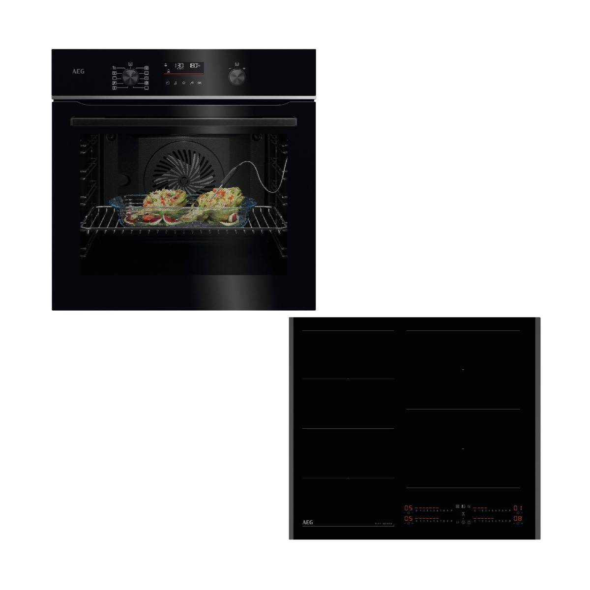 Aeg 5000 SurroundCook Oven & TI64IG00FB Induction Hob Built-in Set