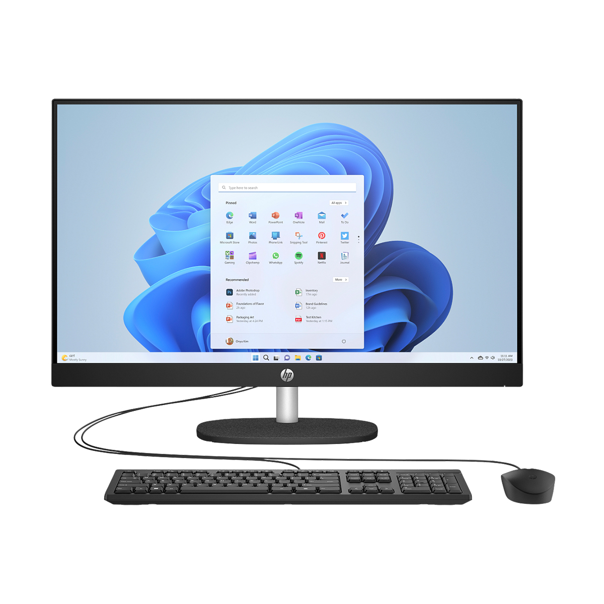 HP PC All In One 27-CR1001NV, 27’’ Fhd Touch, Intel Ultra 7-155U 3.8-4.8GHz/12MB, 12 Cores, 16GB, 1TB Nvme SSD, Uma Graphics, Cam, Speaker, Win 11 Home, 2YW, Jet Black (A1LL4EA)