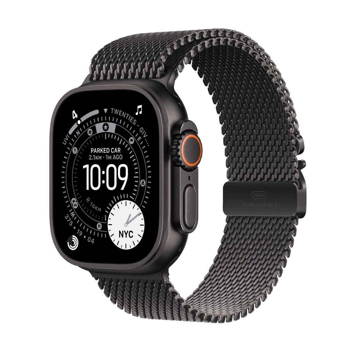 Apple Smartwatch Ultra 3 GPS + Cellular 49mm, Black Titanium with Black Milanese Loop Large