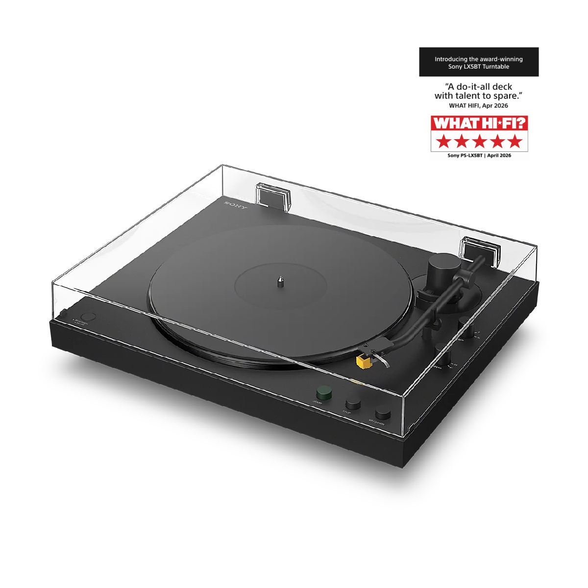 Sony PSLX5BT.CEL Phono Preamp Πικάπ, Μαύρο (4)