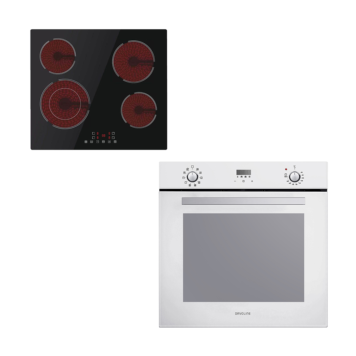 Davoline HVC6005T & BBA 6010 White Glass