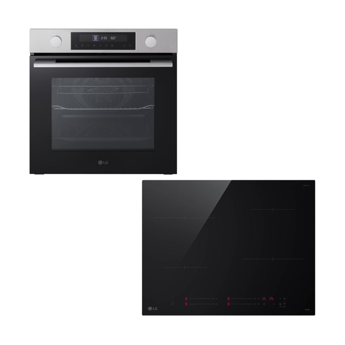 LG WS5D7210S Inox Oven & CI5Z2423BN Induction Hob
