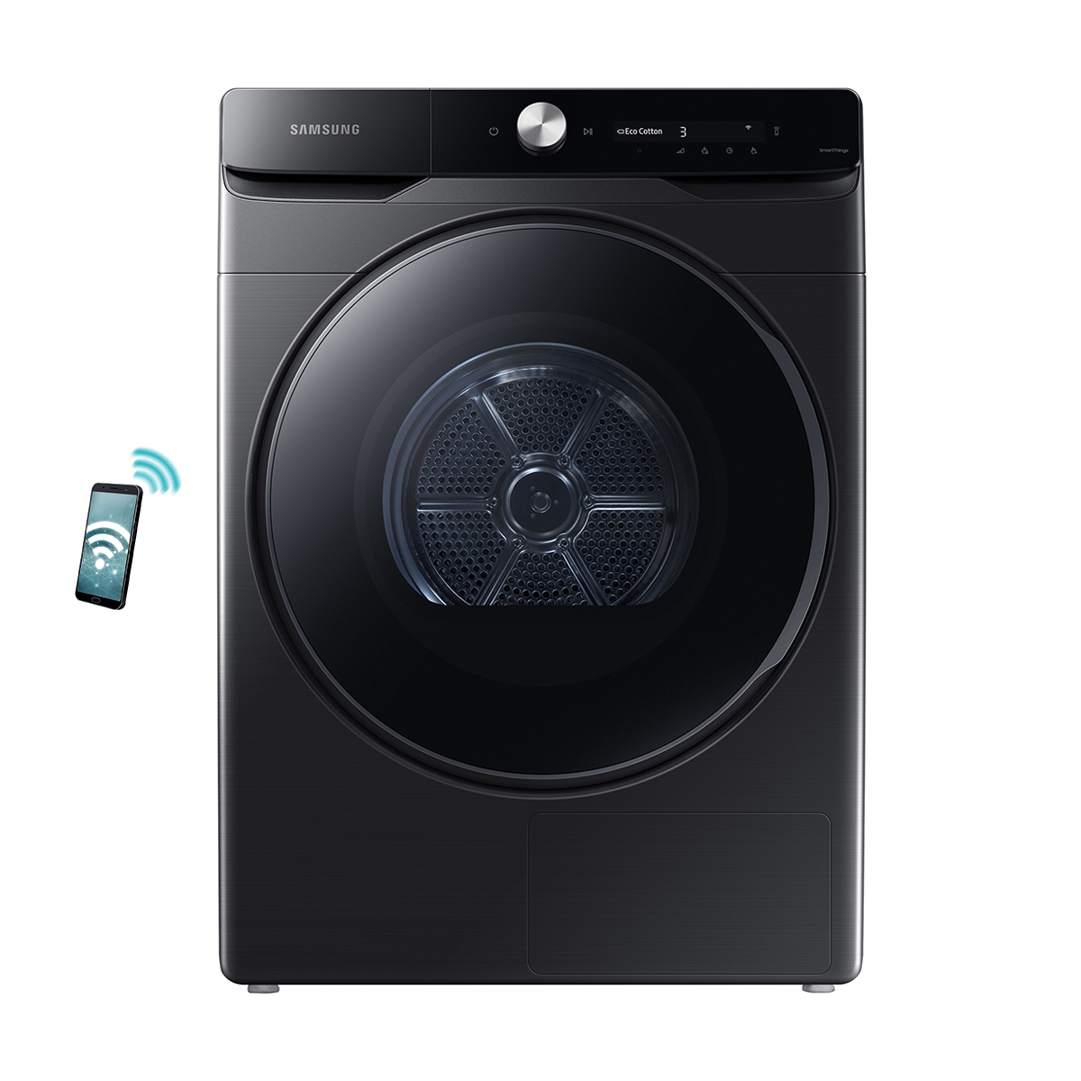 Samsung DV16DG8600BVU4 Στεγνωτήριο Ρούχων με Αντλία Θερμότητας 16Kg, Μαύρο