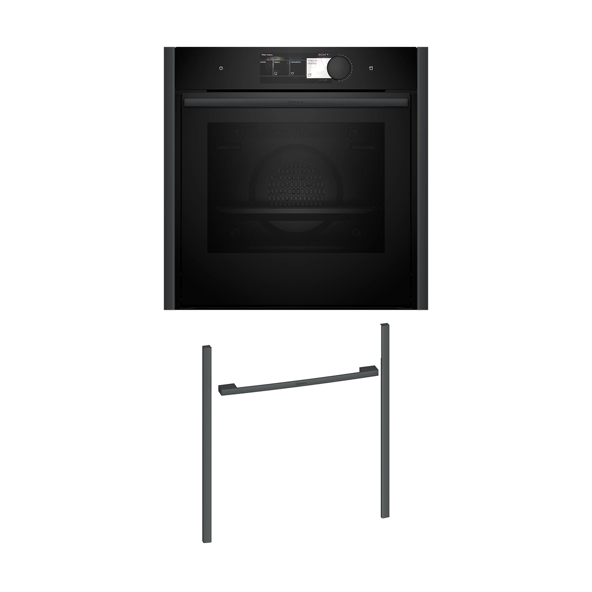 Neff NFS60E6A0 Εντοιχιζόμενος φούρνος B69FY5CY0 & Anthracite Grey Flex Design Kit