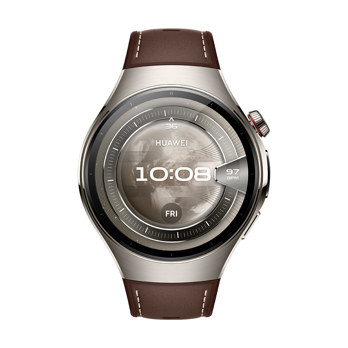 Huawei 55020EVY Watch 5 Smartwatch 46mm, Brown (2)