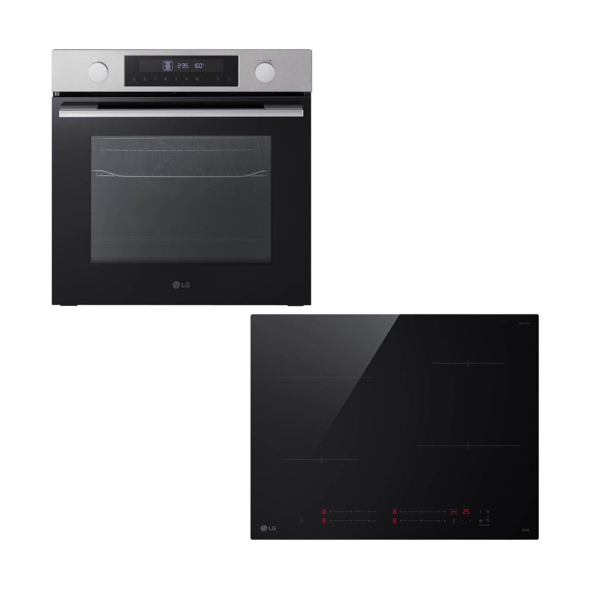 LG WS5D7230S Inox Oven & CI5Z2423BN Induction Hob