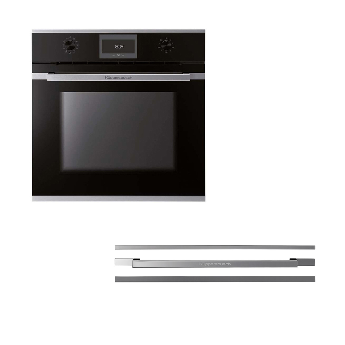Küppersbusch B6330.0S & Design Kit DK3000 Silver Chrome