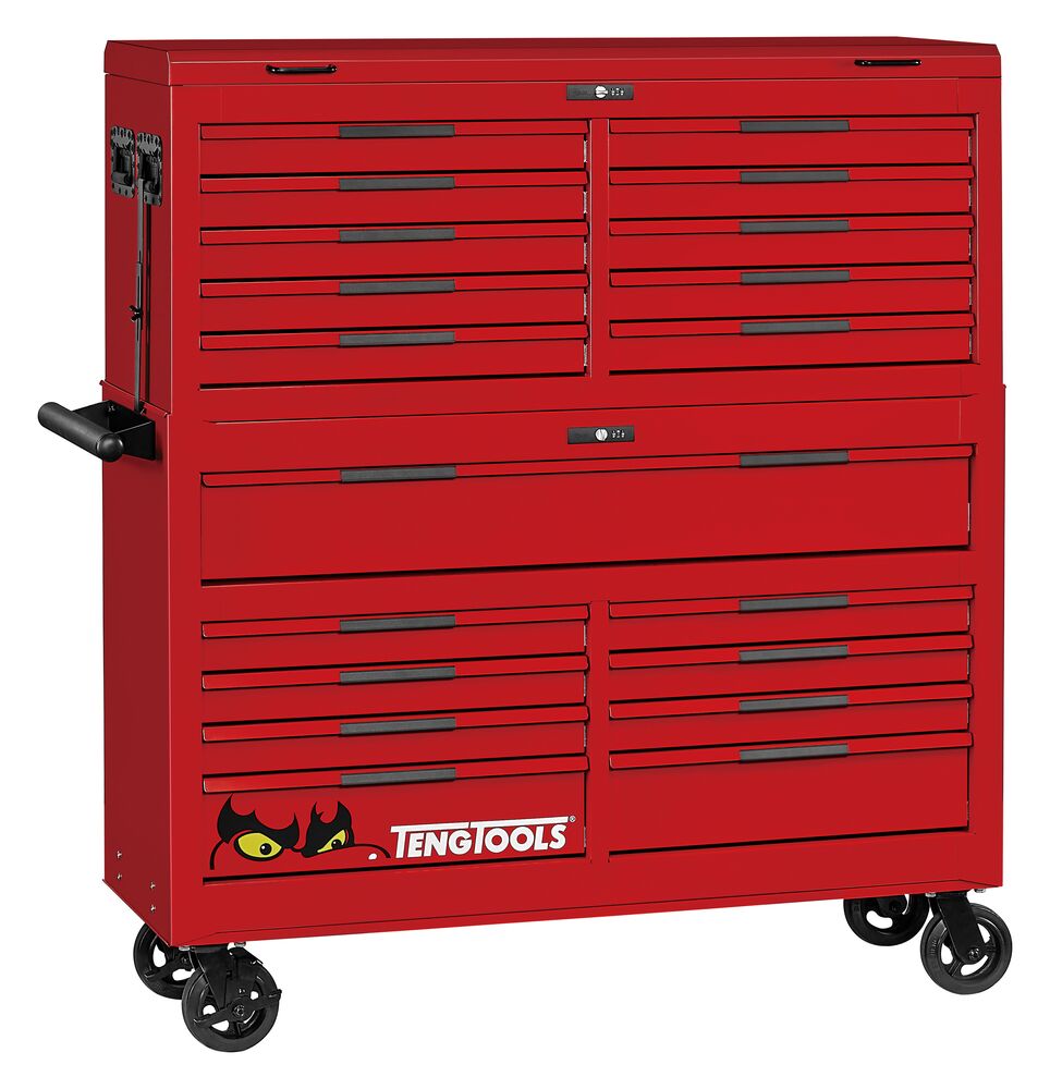 TengTools 53inch PRO35™ Monster stack FOAM tool kit 1133 pieces red