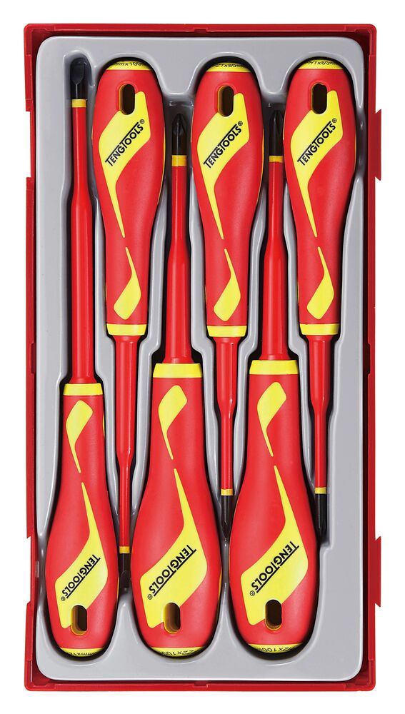 TengTools Insulated Screwdriver Set Mixed TT1 6 Pieces