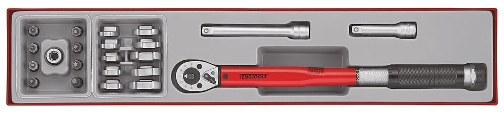 TengTools 3/8inch Torque Wrench Set 20-110 Nm TTX4 22 Pieces