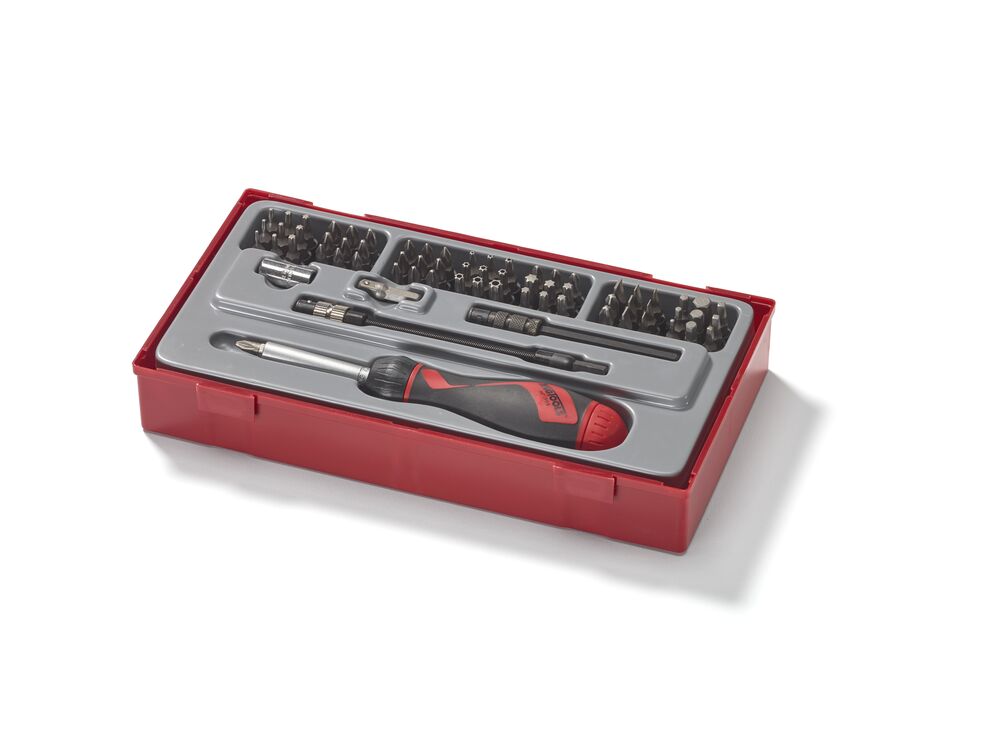 TengTools Ratcheting Screwdriver Bit Set TT1 74 Pieces