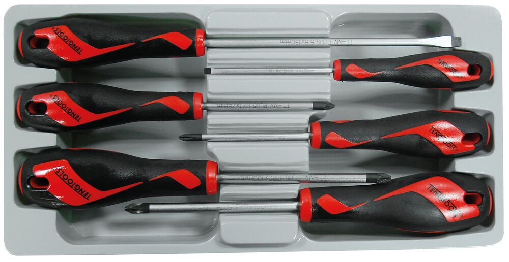 TengTools Screwdriver Set Flat & PH 6 Pieces