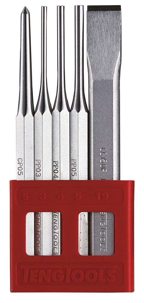 TengTools Punch & Chisel Set 5 Pieces