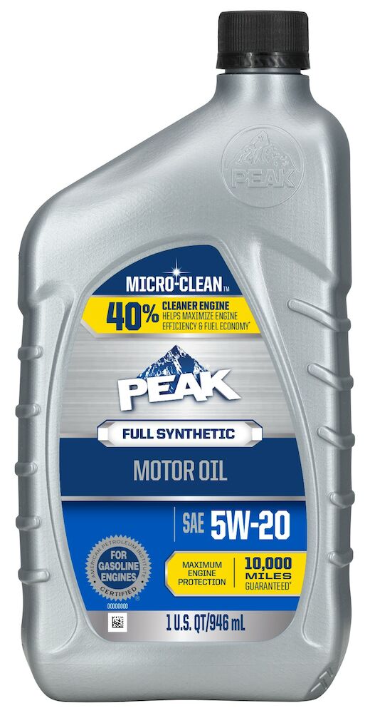         PEAK SAE 5W-20 Full Synthetic Motor Oil with MICRO-CLEAN™
