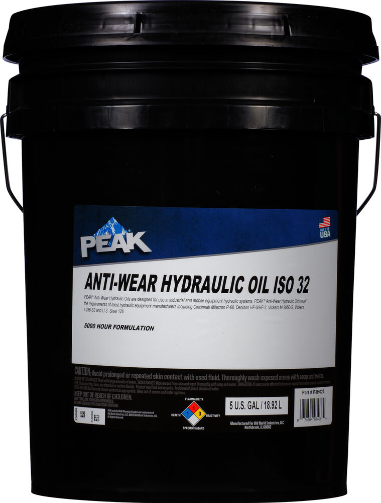         PEAK® Premium AW 32 Hydraulic Oil  
