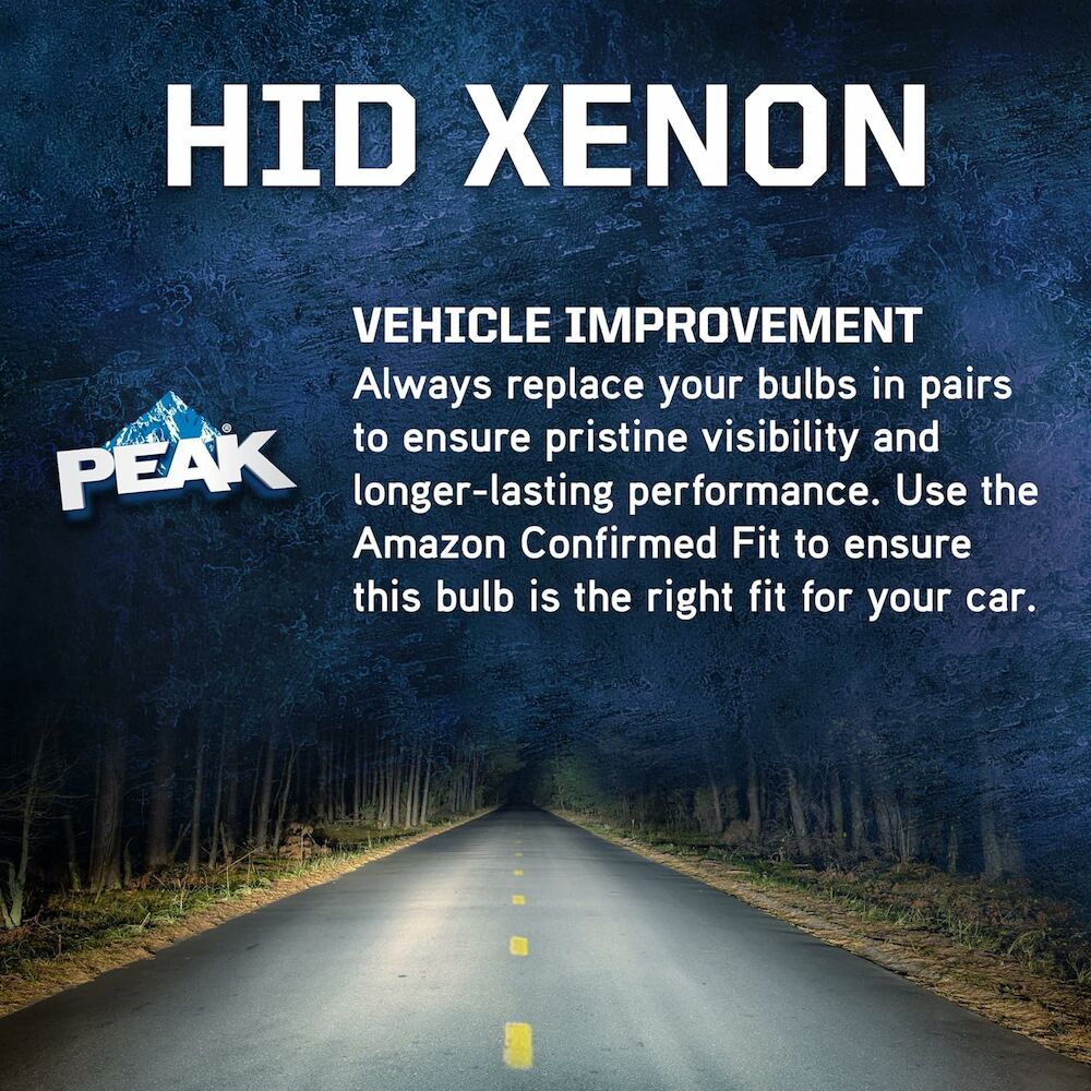 PEAK D1S HID Xenon Replacement Headlight Bulb