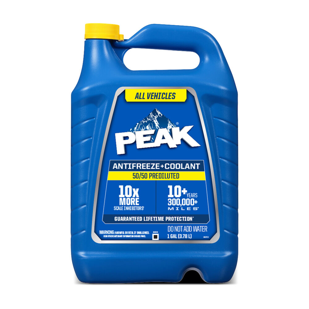             PEAK® Antifreeze + Coolant Prediluted 50/50 for All Vehicles
