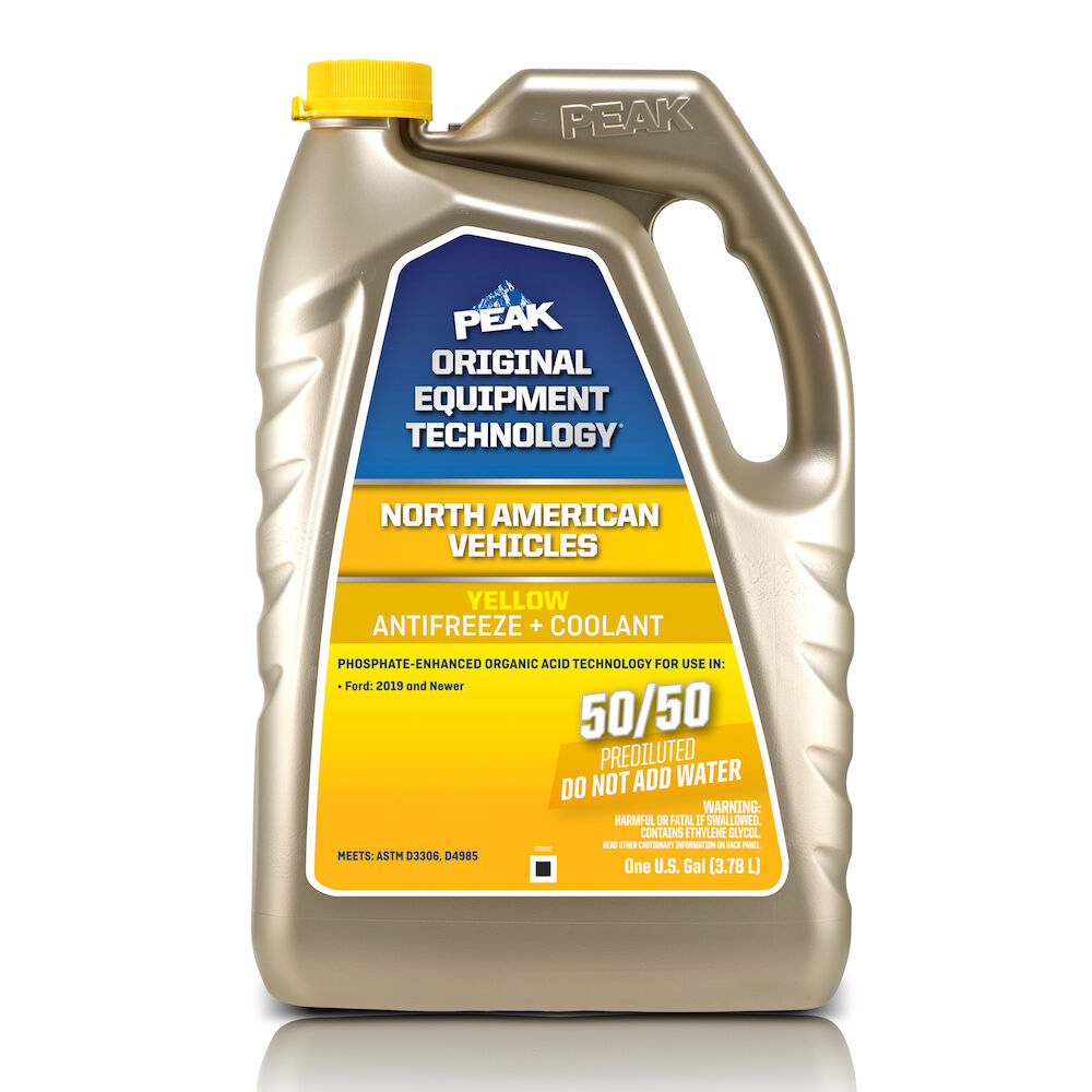         PEAK ORIGINAL EQUIPMENT TECHNOLOGY™ Antifreeze + Coolant 50/50 Prediluted for North American Vehicles - YELLOW
