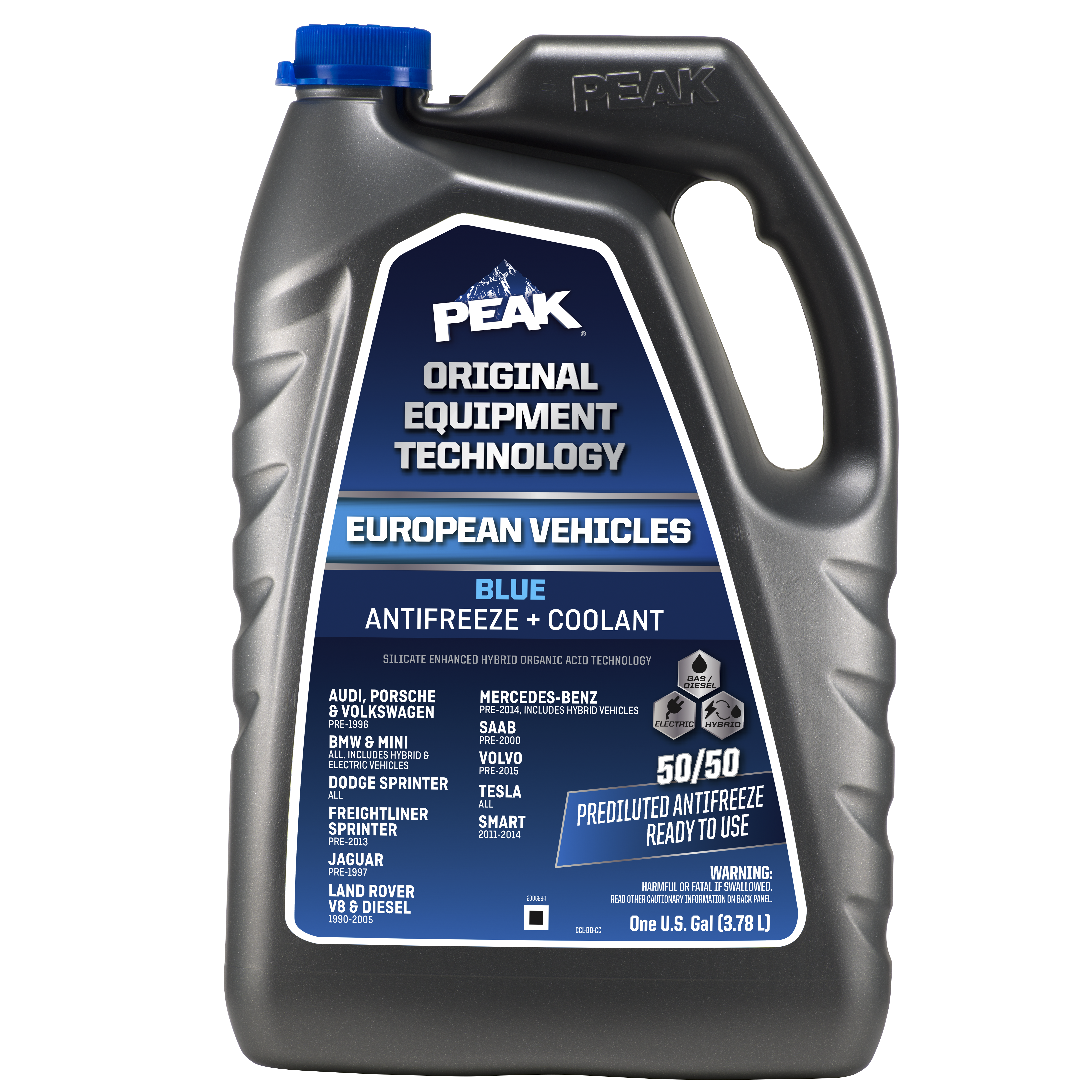 PEAK ORIGINAL EQUIPMENT TECHNOLOGY Antifreeze + Coolant 50/50