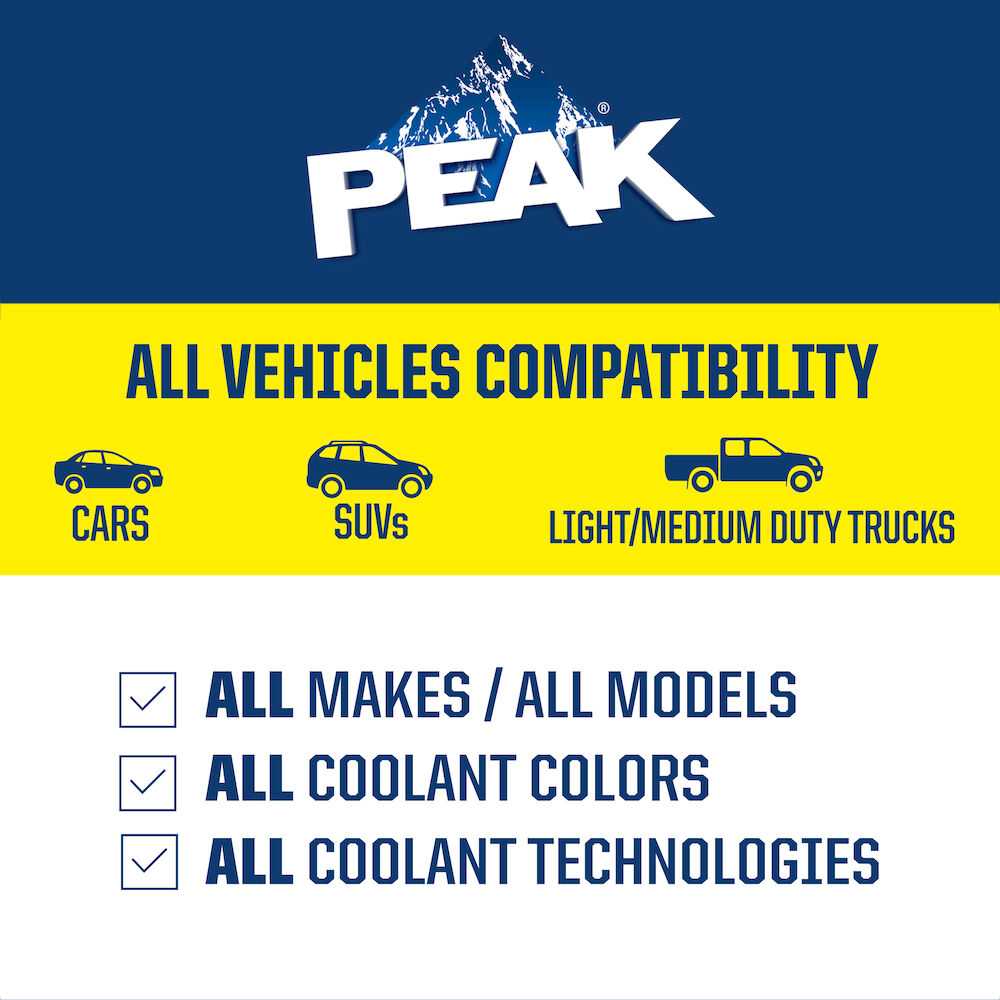 PEAK Antifreeze 5050 for All Vehicles PEAK 10X Antifreeze + Coolant