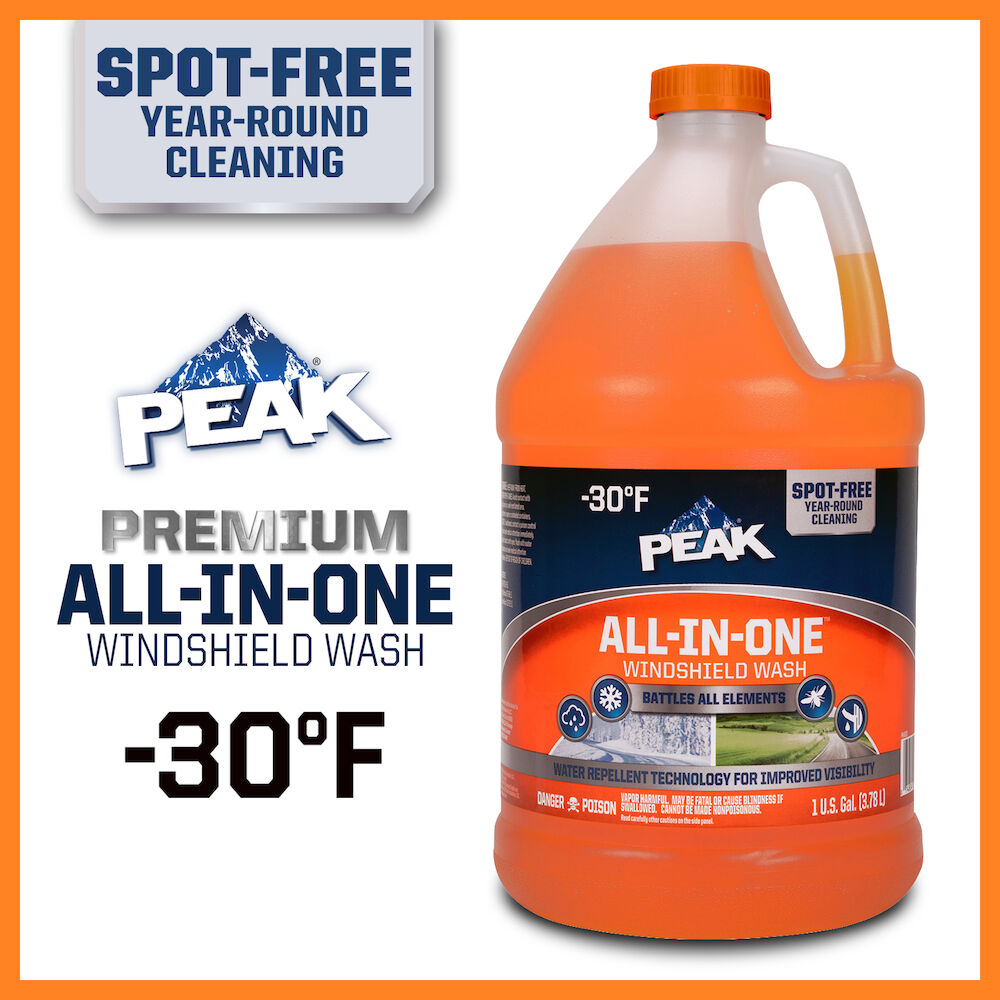 peak® all-in-one™ -30˚f premium windshield wash