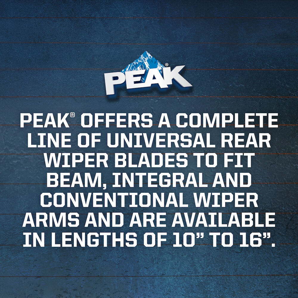 thumbnail image 2 of OMAC 14" Rear Wiper Blade – Universal J-Hook, Durable Rubber For Back Windshield 2 of 6