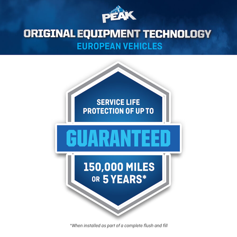 PEAK ORIGINAL EQUIPMENT TECHNOLOGY™ Concentrate Antifreeze + Coolant