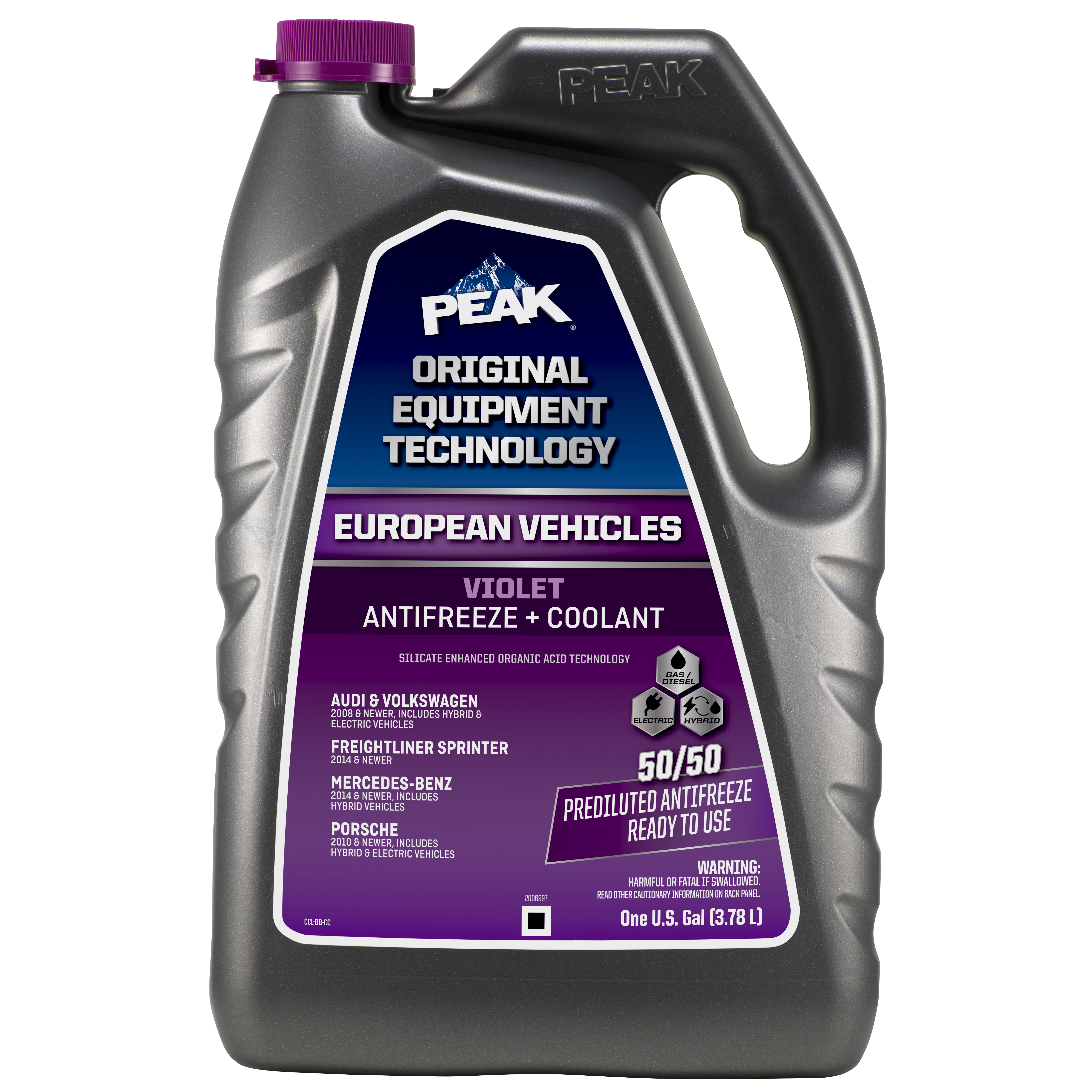 PEAK ORIGINAL EQUIPMENT TECHNOLOGY Antifreeze + Coolant 50/50