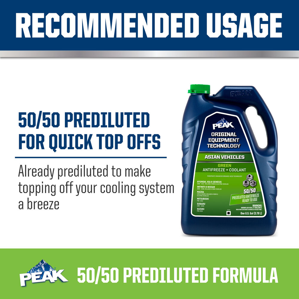 PEAK ORIGINAL EQUIPMENT TECHNOLOGY™ Antifreeze + ...