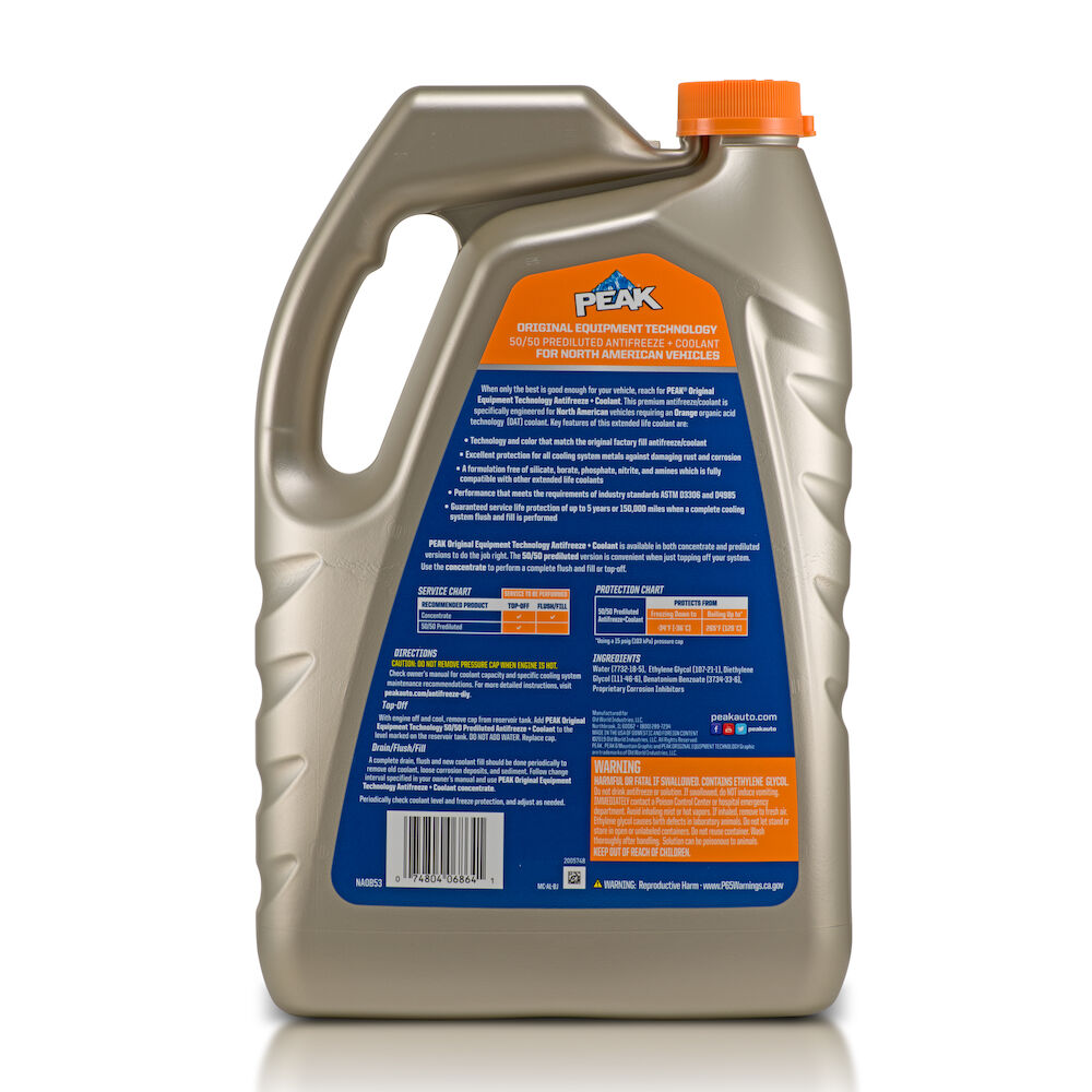 PEAK ORIGINAL EQUIPMENT TECHNOLOGY Antifreeze Coolant 50/50, 50 OFF