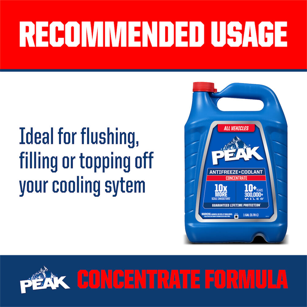PEAK® Antifreeze + Coolant Concentrate for All Vehicles