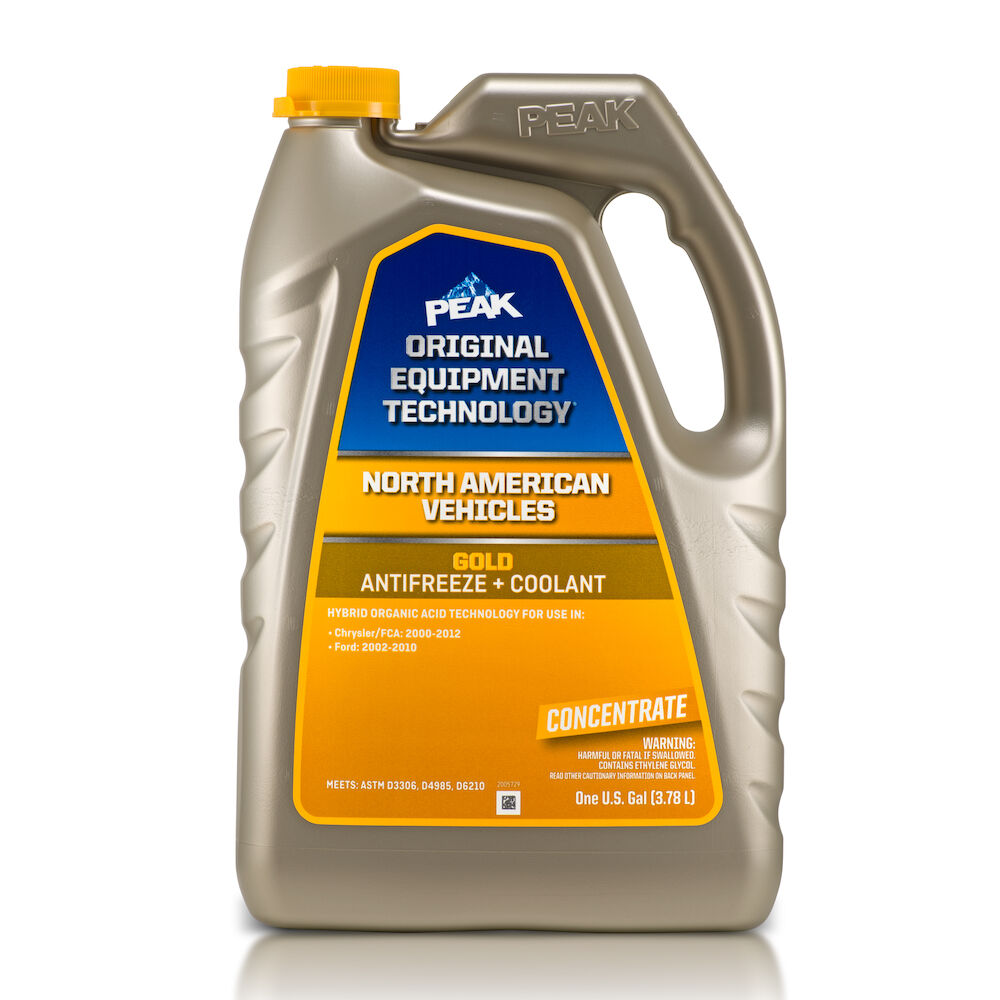             PEAK ORIGINAL EQUIPMENT TECHNOLOGY™ Concentrate Antifreeze + Coolant for North American Vehicles - GOLD - 1 Gal.
