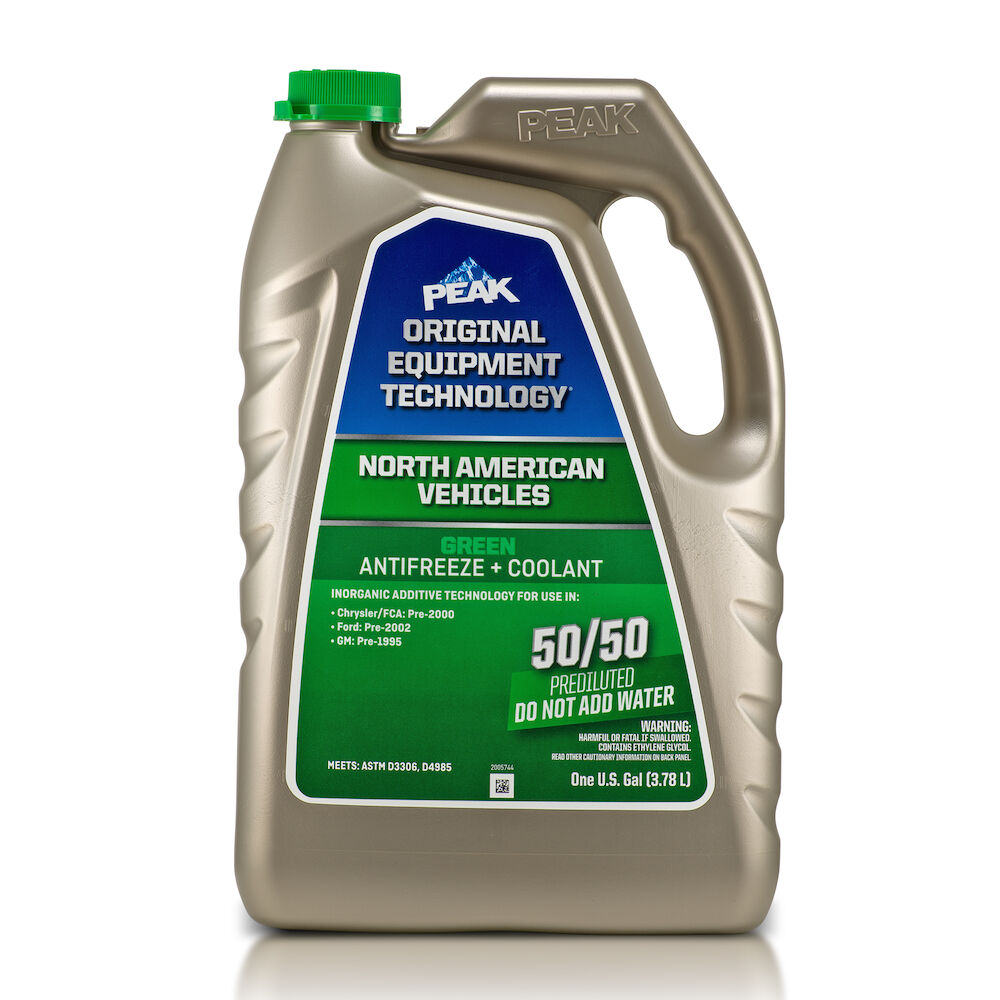             PEAK ORIGINAL EQUIPMENT TECHNOLOGY™ Antifreeze + Coolant 50/50 Prediluted for North American Vehicles - GREEN
