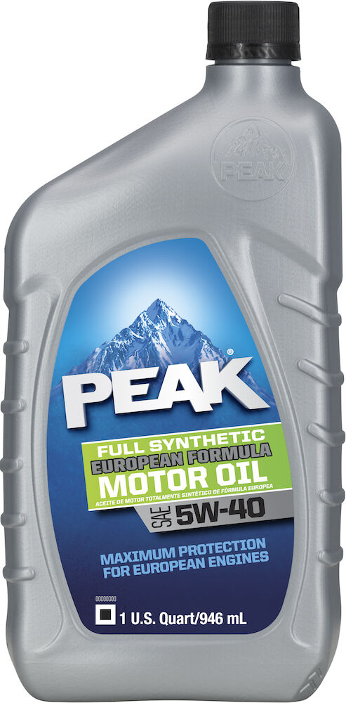         PEAK Full Synthetic European Motor Oil 5W-40 
