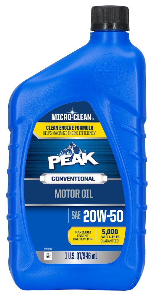         PEAK SAE 20W-50 Conventional Motor Oil with MICRO-CLEAN™
