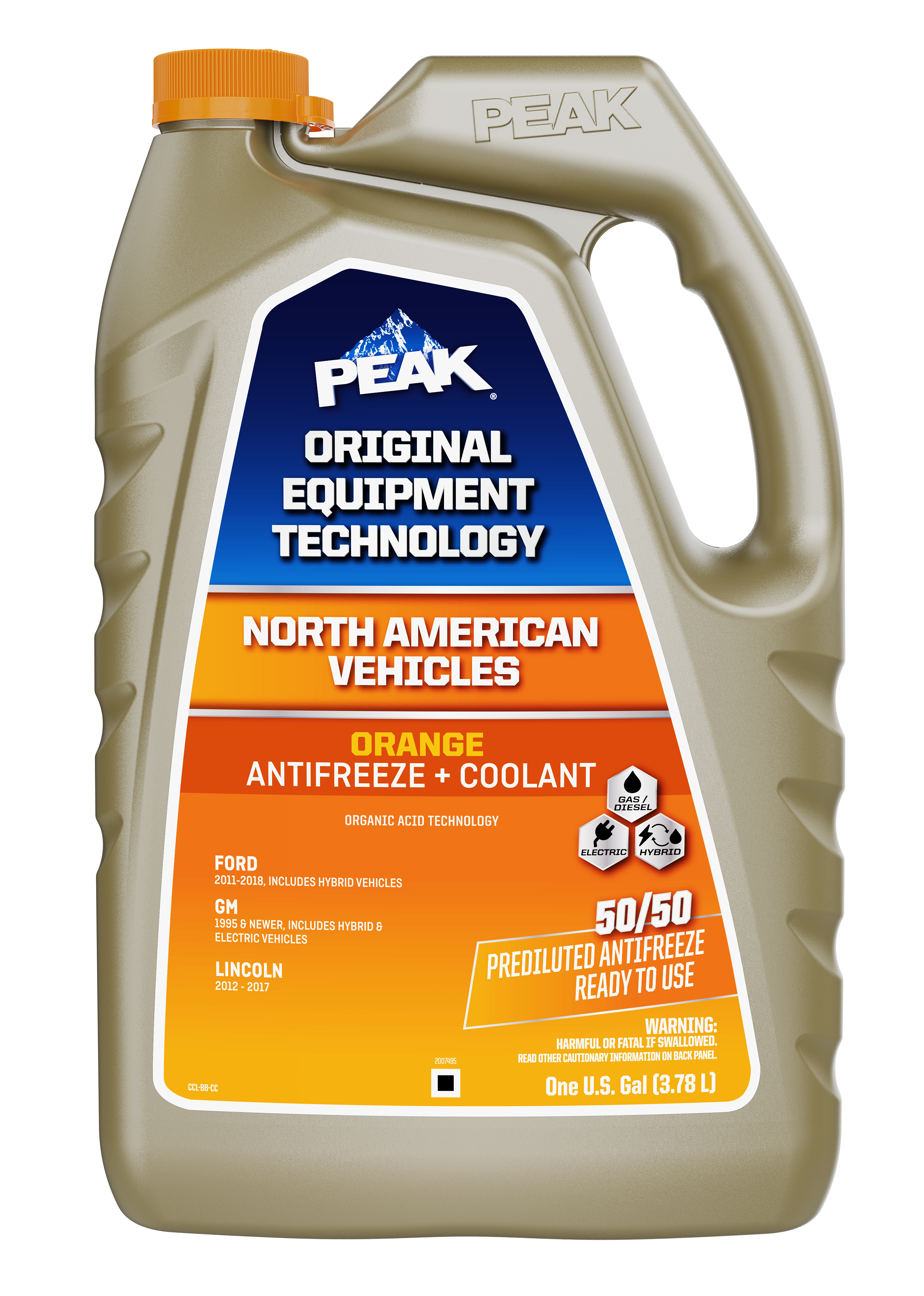 PEAK ORIGINAL EQUIPMENT TECHNOLOGY Antifreeze + Coolant 50/50