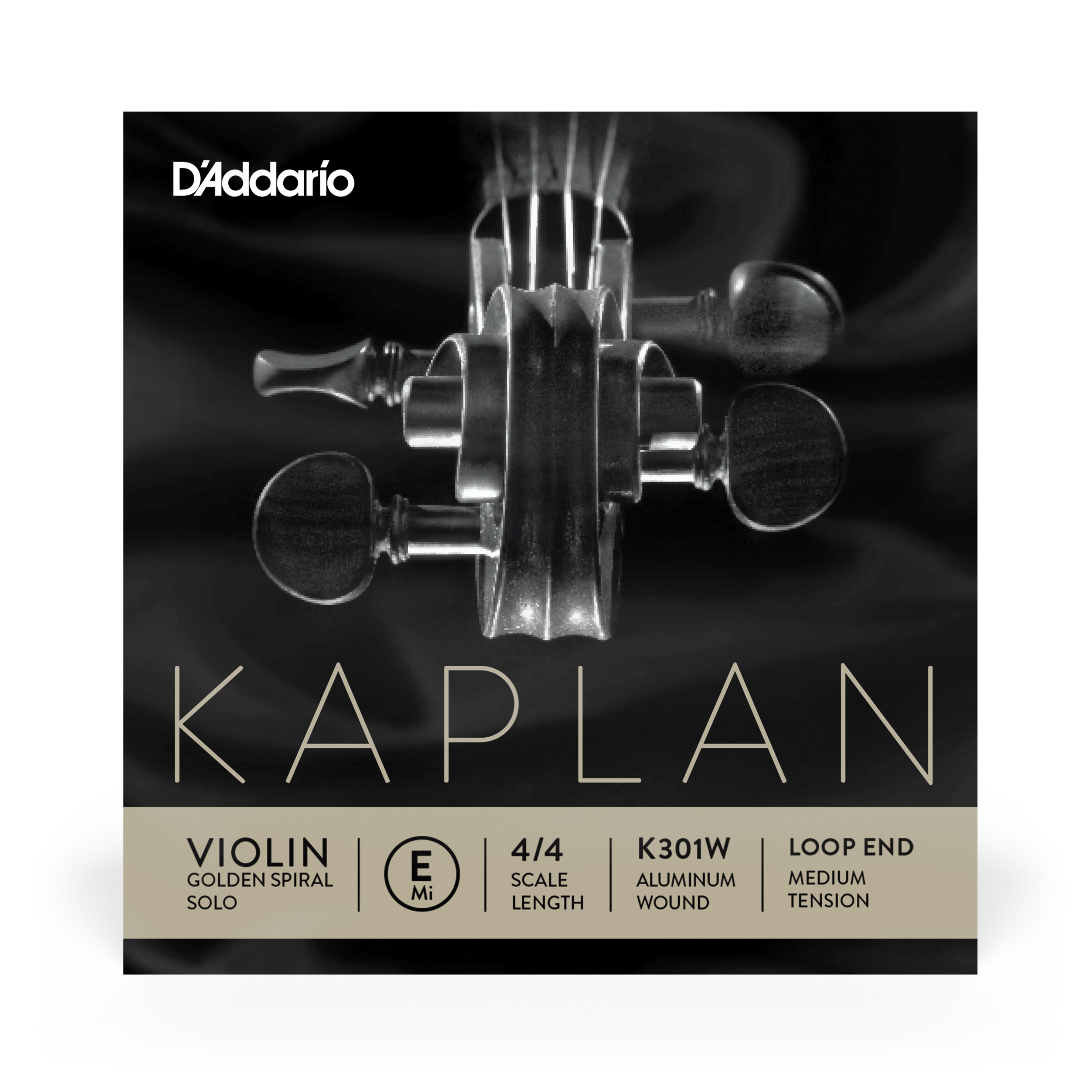 Daddario orchestral it K301w corda singola mi d'addario kaplan golden spiral solo per violino, senza pallino finale, scala 4/4, tensione media