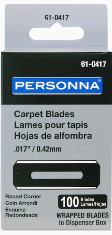 Personna 61-0850 .017 Carpet Trimmer Blades (100 Pack