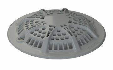 Main drain grille for pool standard compliance