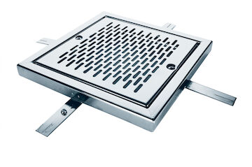 Drain grille in stainless steel