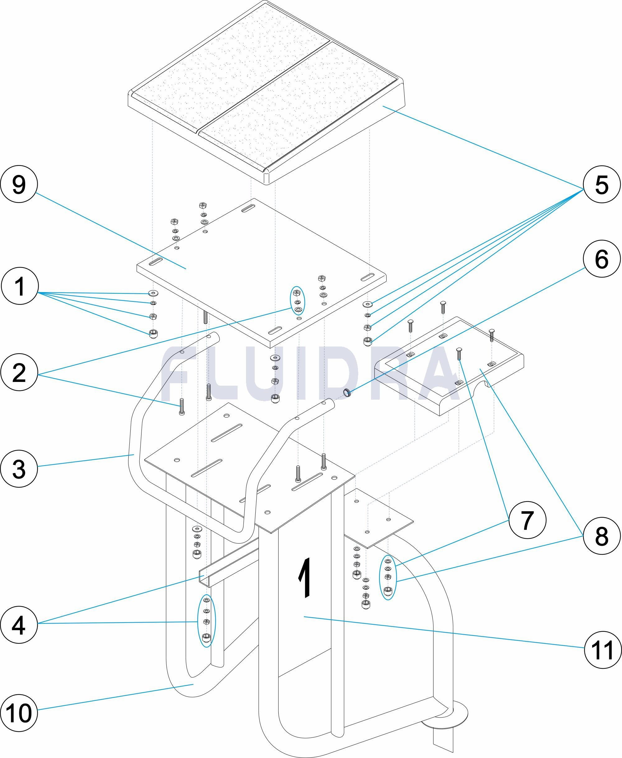 Plataforma de inicio 400 mm