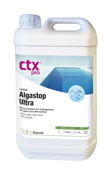 Algicide piscine 200 curatif préventif professionnel 5L PURISSIMEAU