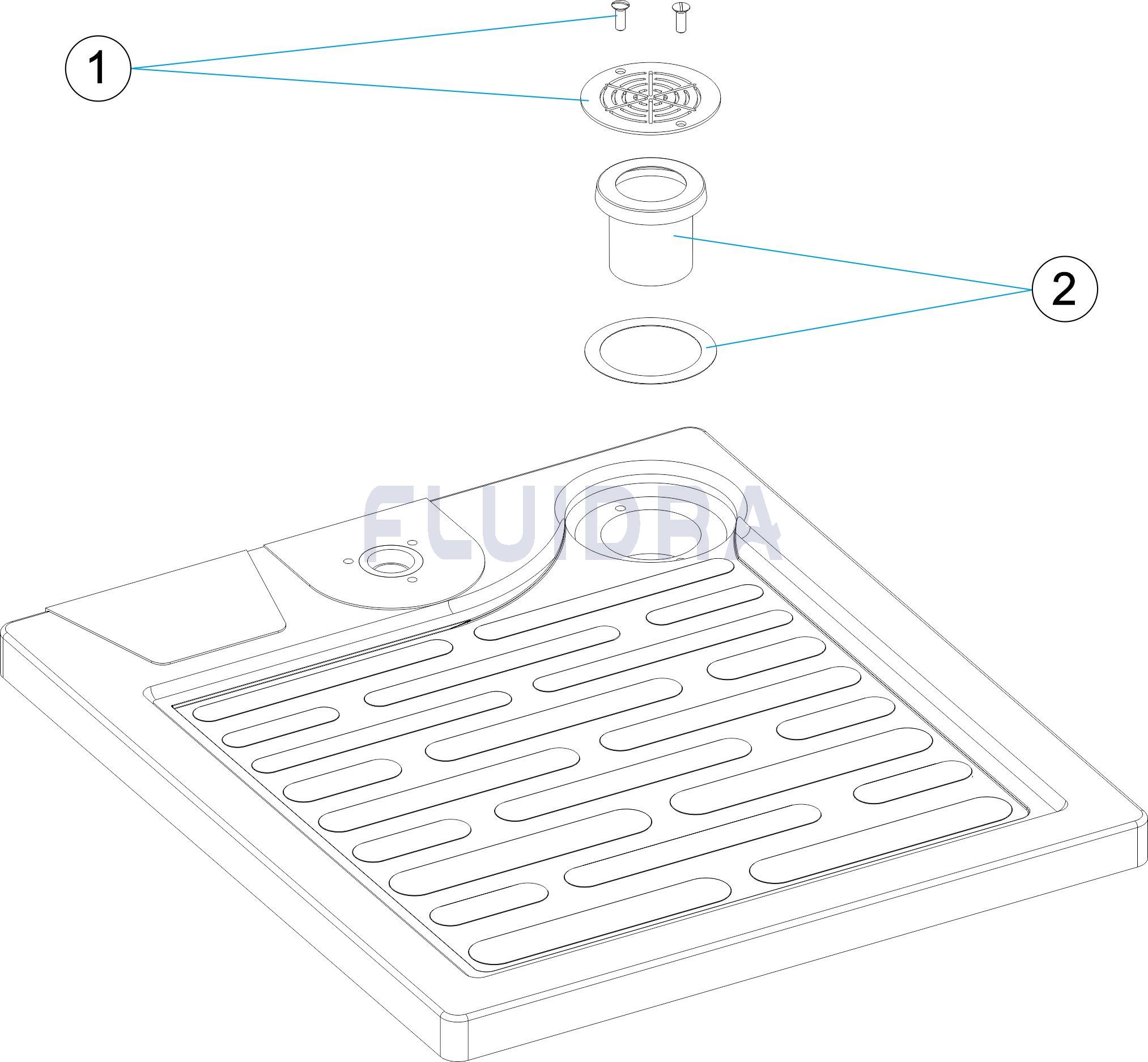 Plato ducha relax neutro