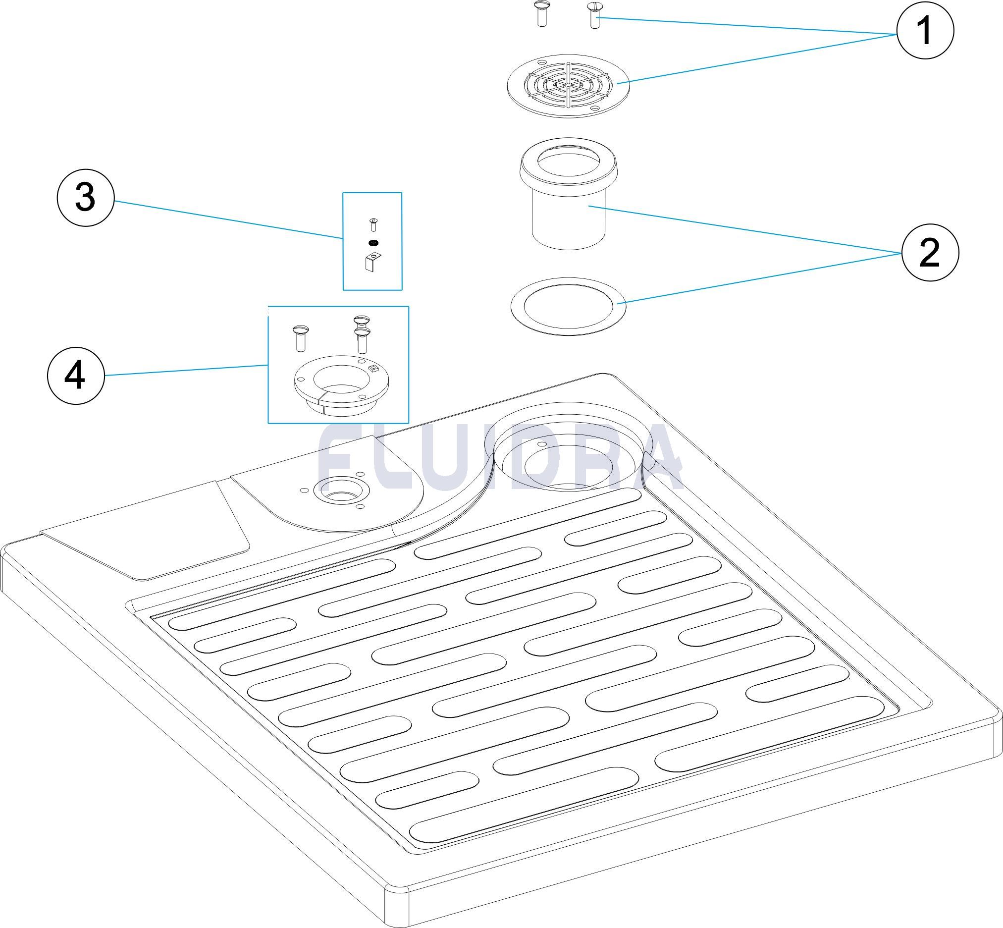 Con anclaje  Ø 43 mm