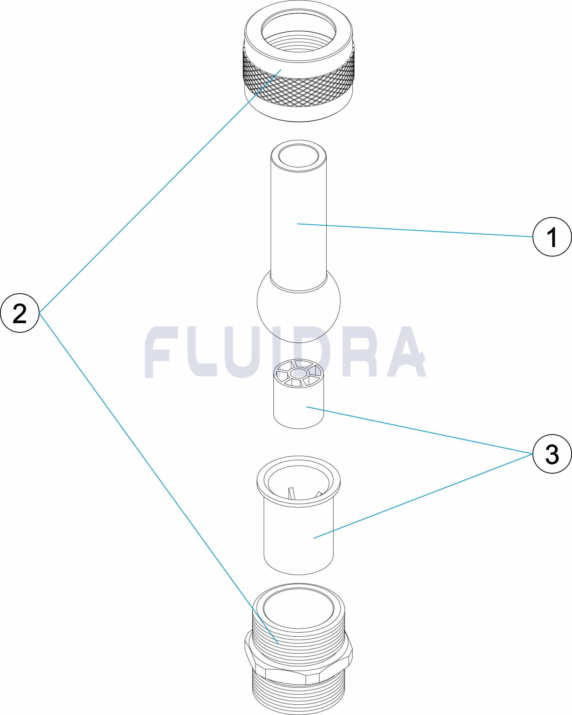 Tobera lanza Ø 12 mm Entrada 1"M